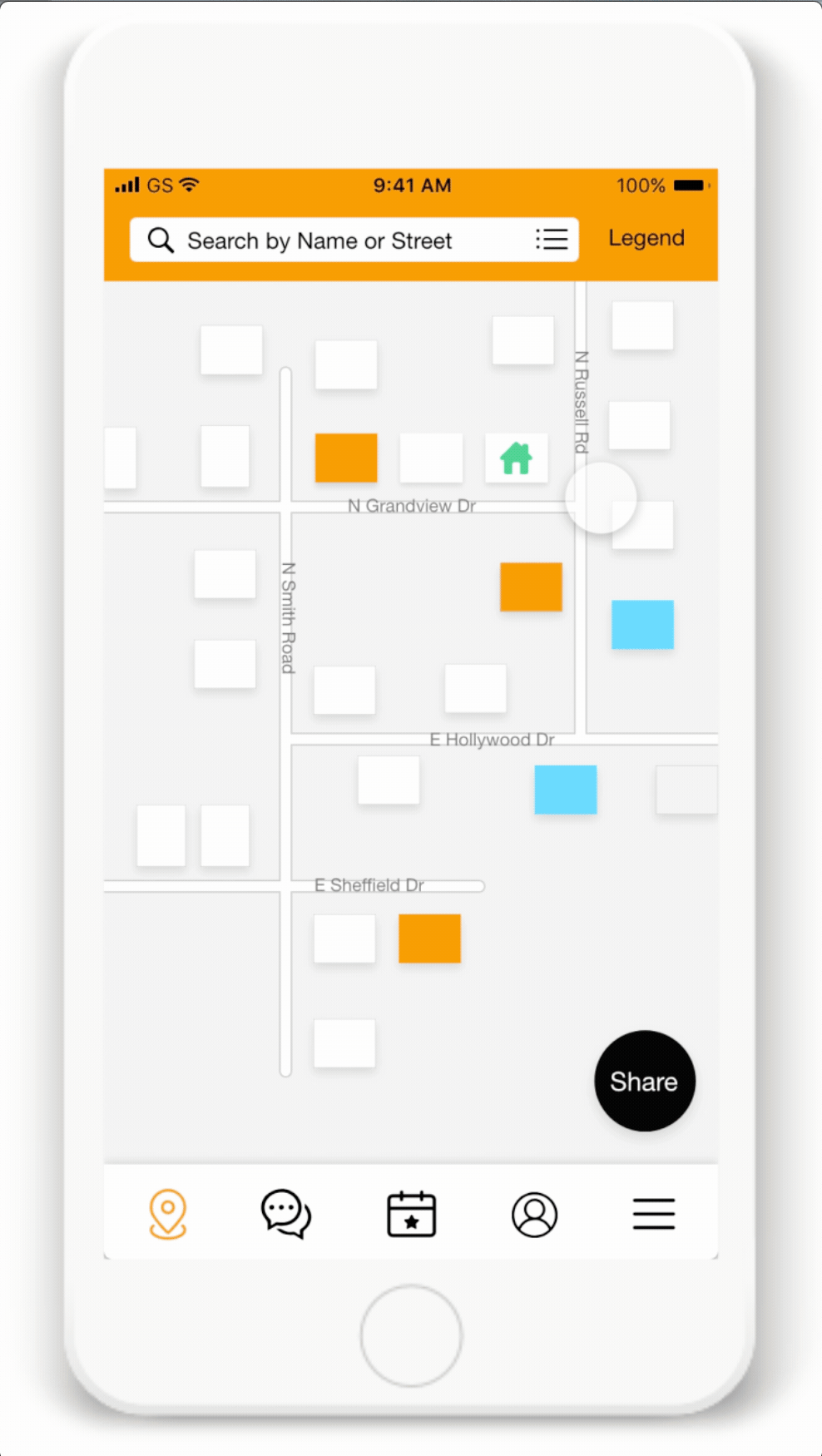 NeighborCircle map screen